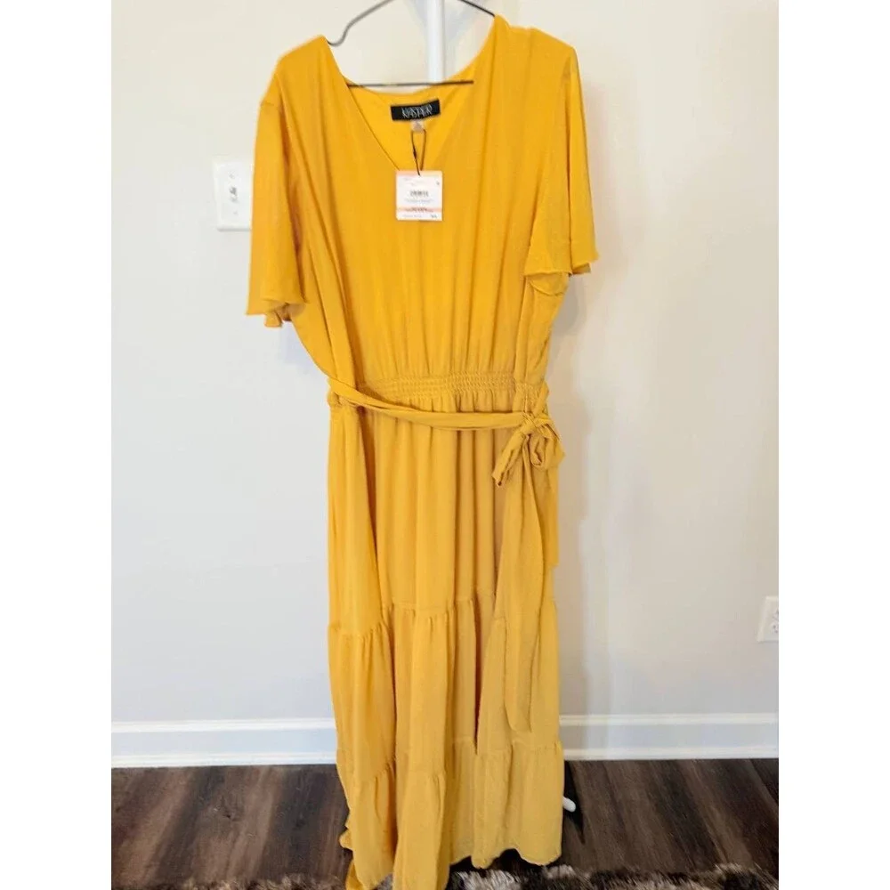 Kasper Gold Signature Dress – Size 2X – NWT – $99 - Picture 2 of 3